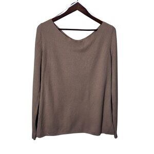 Aritzia Babaton Wool Linen Long Sleeve Knit Sweater Size Medium